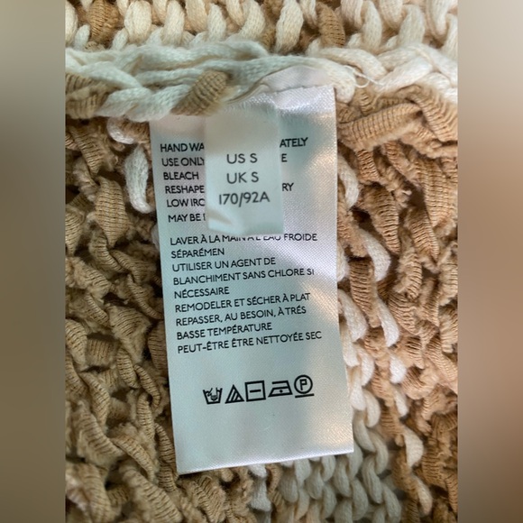 Free People Wave After Wave Top in Neutral Combo Size S/P Women’s - Picture 6 of 7